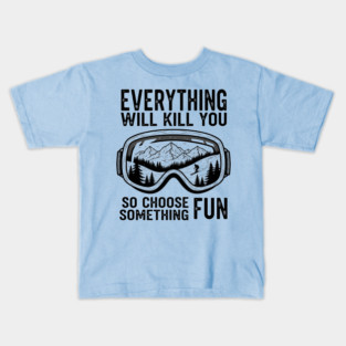 Skiing Adventure Kids T-Shirt