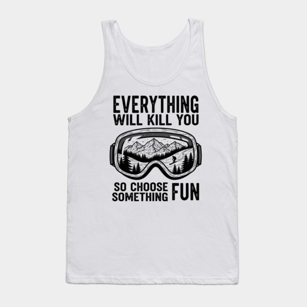 Skiing Adventure Tank Top by enrynz