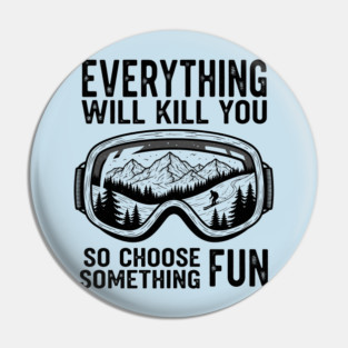 Skiing Adventure Pin