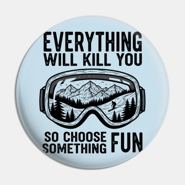 Skiing Adventure Pin by enrynz