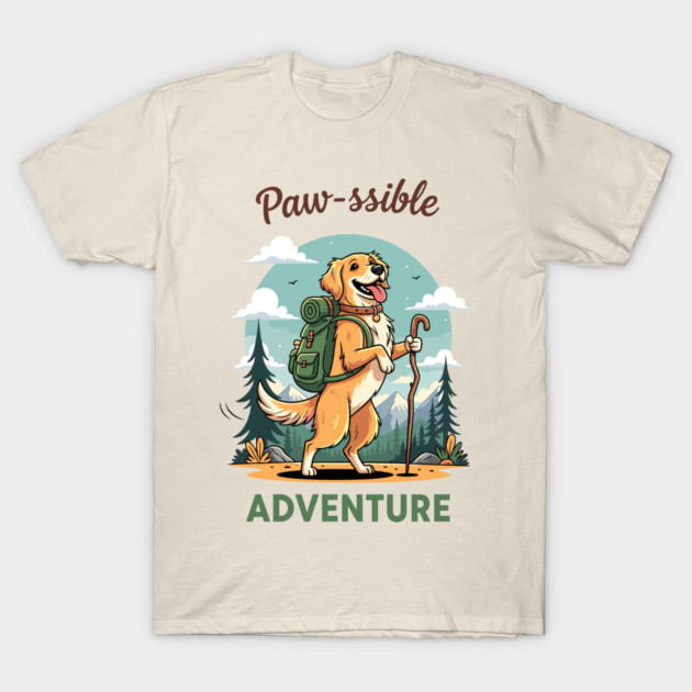 Pawsome Adventure Awaits T-Shirt by enrynz