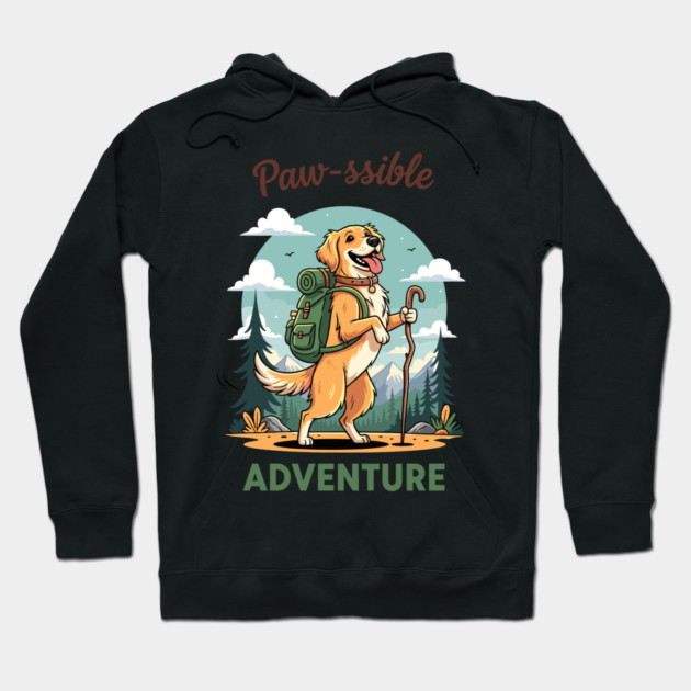 Pawsome Adventure Awaits Hoodie by enrynz