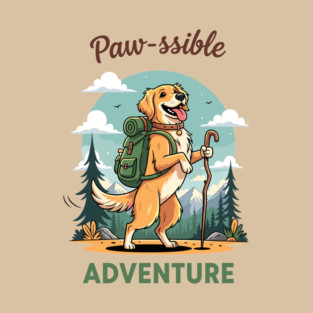 Pawsome Adventure Awaits T-Shirt