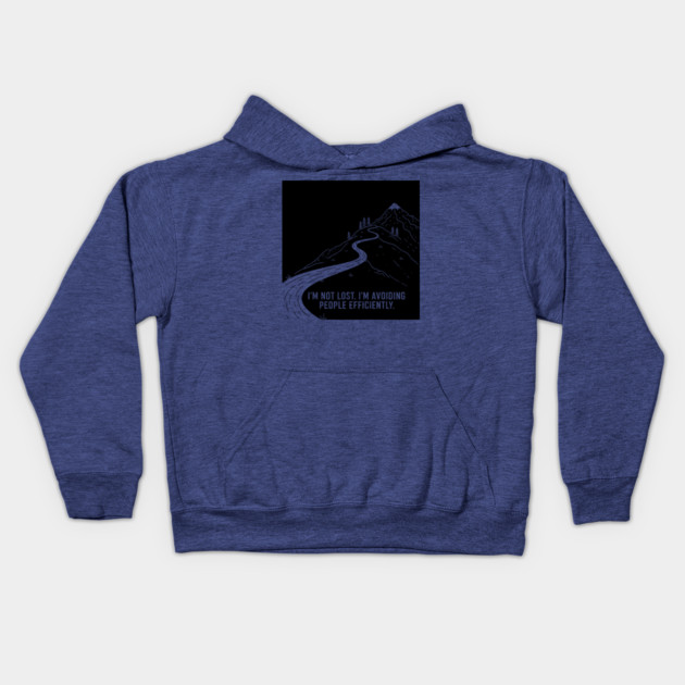 I'm not lost I'm avoiding People Kids Hoodie by enrynz