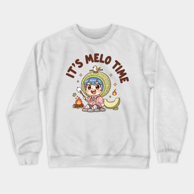 Melon Camping Adventure Crewneck Sweatshirt by enrynz