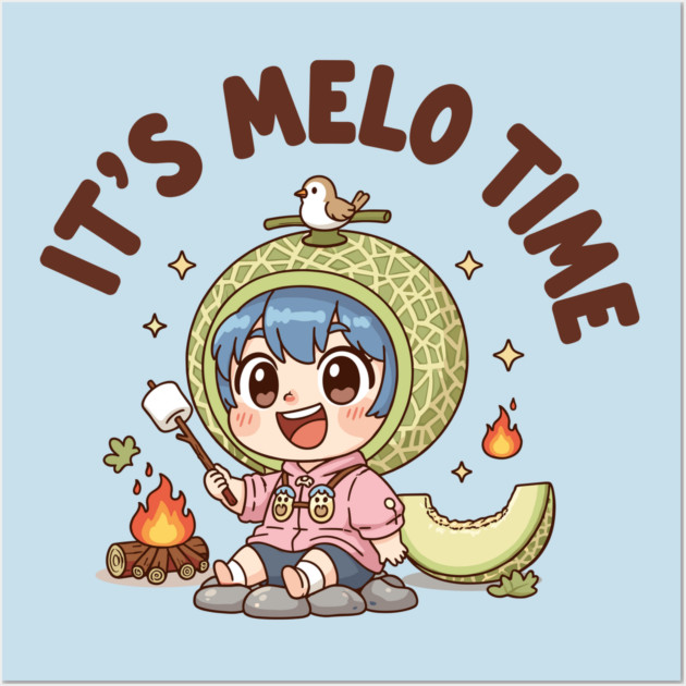 Melon Camping Adventure Wall Art by enrynz