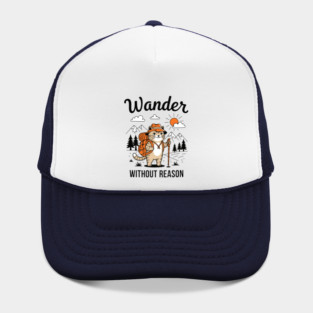Wander Without Reason Cat Adventure Hat
