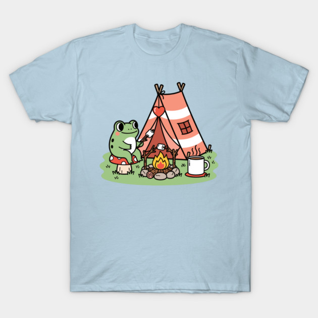 Cozy Camping Frog T-Shirt by enrynz