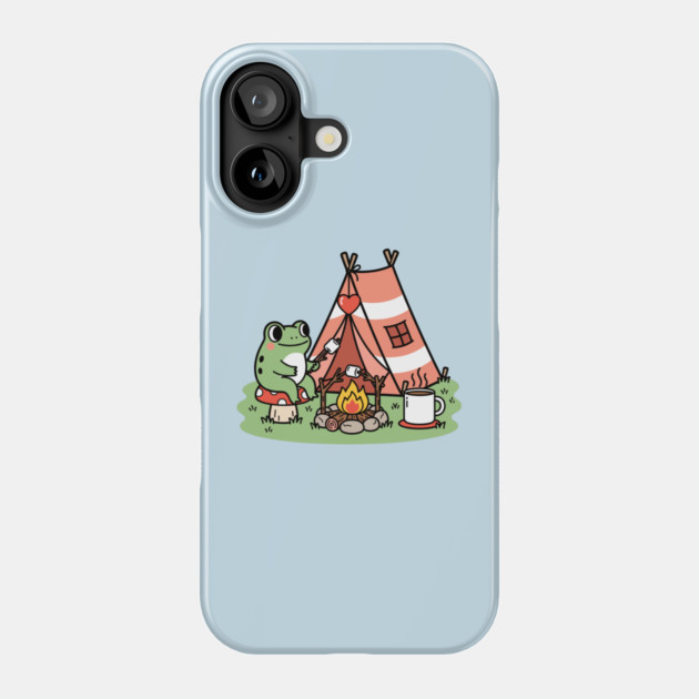 Cozy Camping Frog Phone Case by enrynz