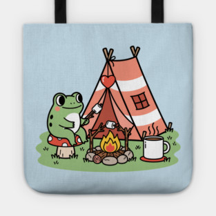 Cozy Camping Frog Tote