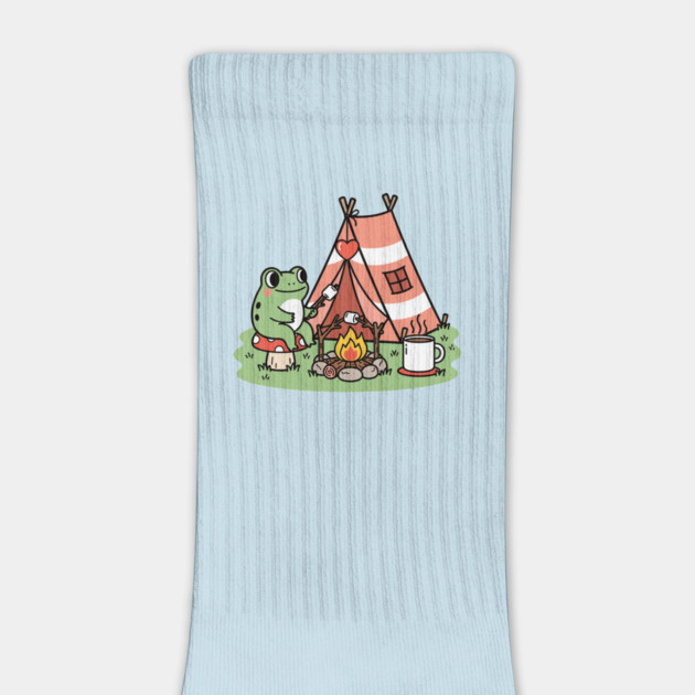 Cozy Camping Frog by enrynz