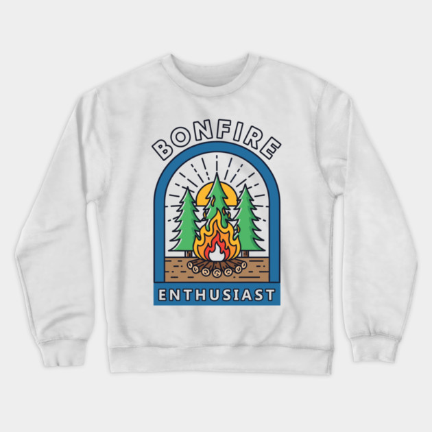 Bonfire Enthusiast Crewneck Sweatshirt by enrynz
