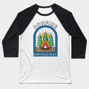 Bonfire Enthusiast Baseball T-Shirt