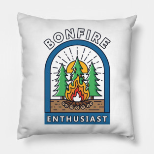 Bonfire Enthusiast Pillow