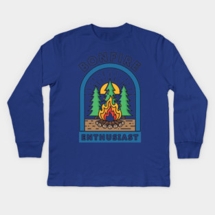 Bonfire Enthusiast Kids Long Sleeve T-Shirt