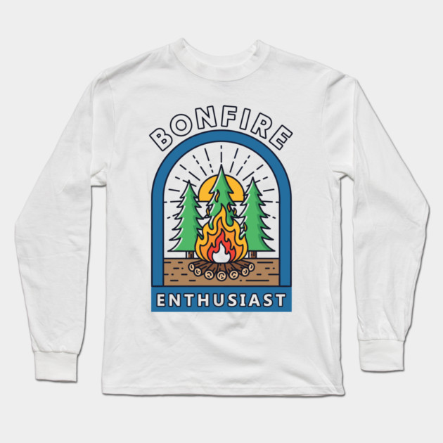 Bonfire Enthusiast Long Sleeve T-Shirt by enrynz