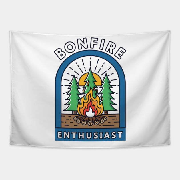 Bonfire Enthusiast Tapestry by enrynz