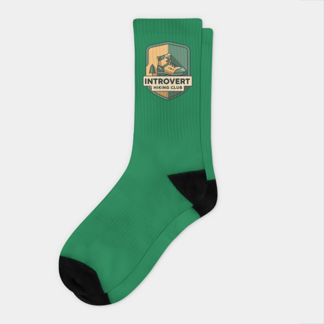 Introvert's Hiking Club Socks by enrynz