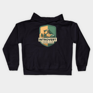 Introvert's Hiking Club Kids Hoodie