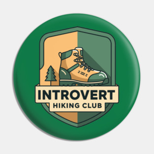Introvert's Hiking Club Pin