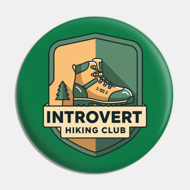Introvert's Hiking Club Pin by enrynz