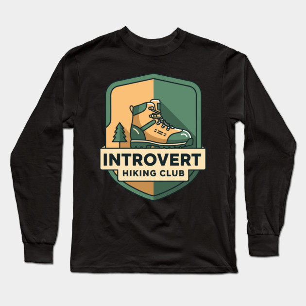 Introvert's Hiking Club Long Sleeve T-Shirt by enrynz