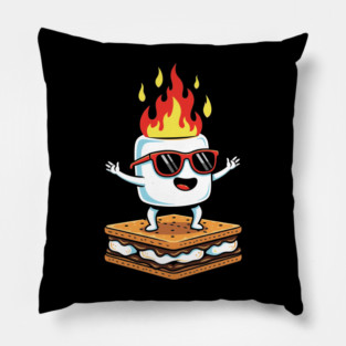 Sizzling Marshmallow Fun Pillow