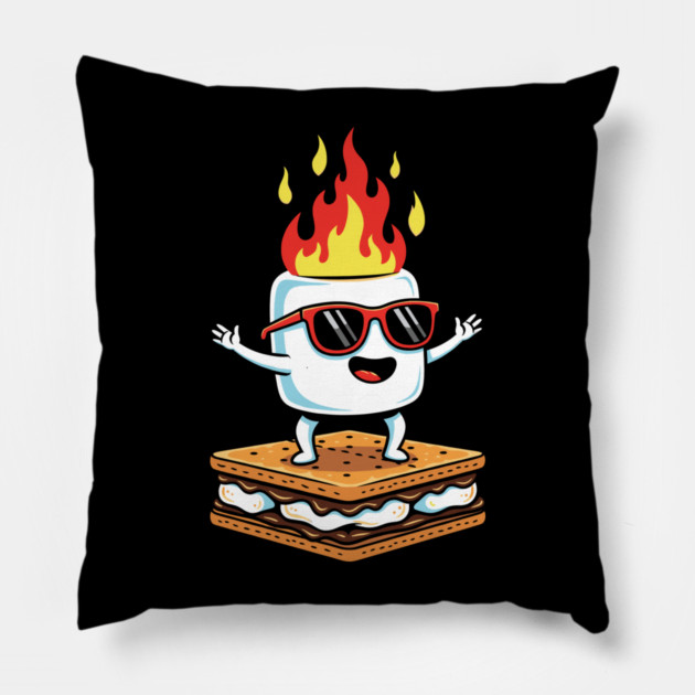 Sizzling Marshmallow Fun Pillow by enrynz