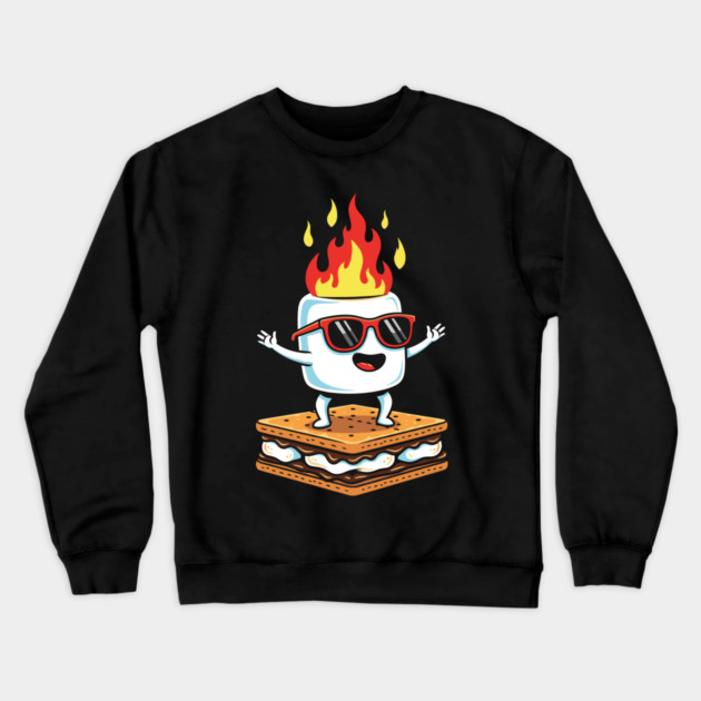 Sizzling Marshmallow Fun Crewneck Sweatshirt by enrynz