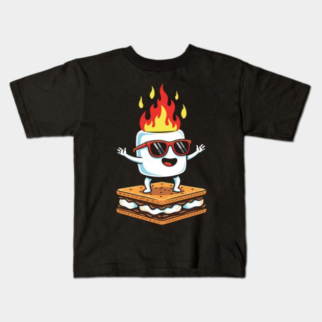 Sizzling Marshmallow Fun Kids T-Shirt by enrynz