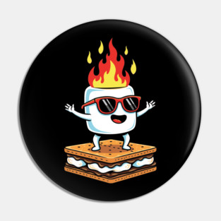Sizzling Marshmallow Fun Pin