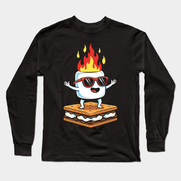 Sizzling Marshmallow Fun Long Sleeve T-Shirt by enrynz