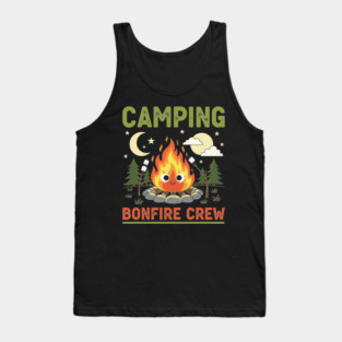 Camping Bonfire Crew Tank Top