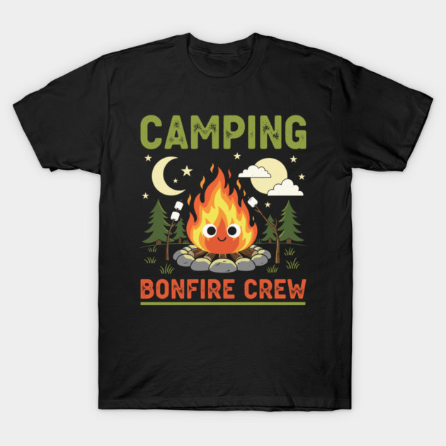 Camping Bonfire Crew T-Shirt by enrynz