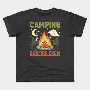 Camping Bonfire Crew Kids T-Shirt