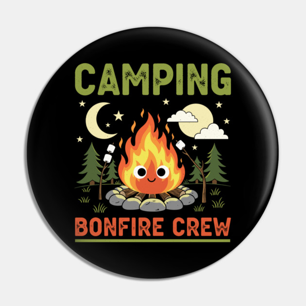 Camping Bonfire Crew Pin by enrynz