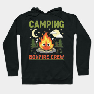 Camping Bonfire Crew Hoodie