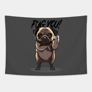 Pug You! Tapestry