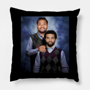 Caleb Williams Rome Odunze Step Brothers Chicago Football Pillow