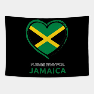 Jamaica Strong Hurricane Tapestry