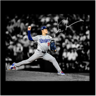 Yoshinobu Yamamoto World Series MVP Dodgers Posters and Art