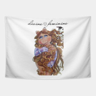 miss piggy divine feminine Tapestry