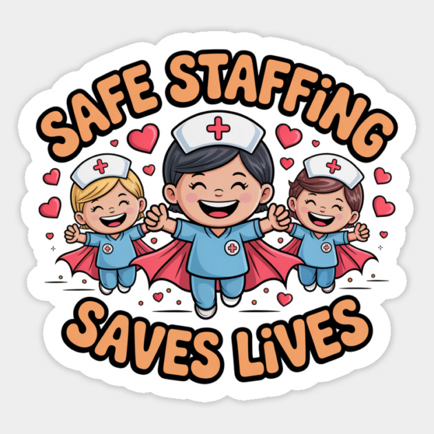 Nurse Quote – Safe Staffing Saves Lives – Patient Safety Support Magnet by  Shift Happens: Gear for the Ones Who Keep It Moving
