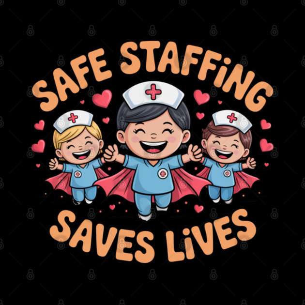 Nurse Quote – Safe Staffing Saves Lives – Patient Safety Support by  Shift Happens: Gear for the Ones Who Keep It Moving