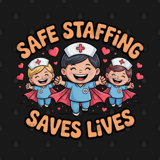 Nurse Quote – Safe Staffing Saves Lives – Patient Safety Support by  Shift Happens: Gear for the Ones Who Keep It Moving