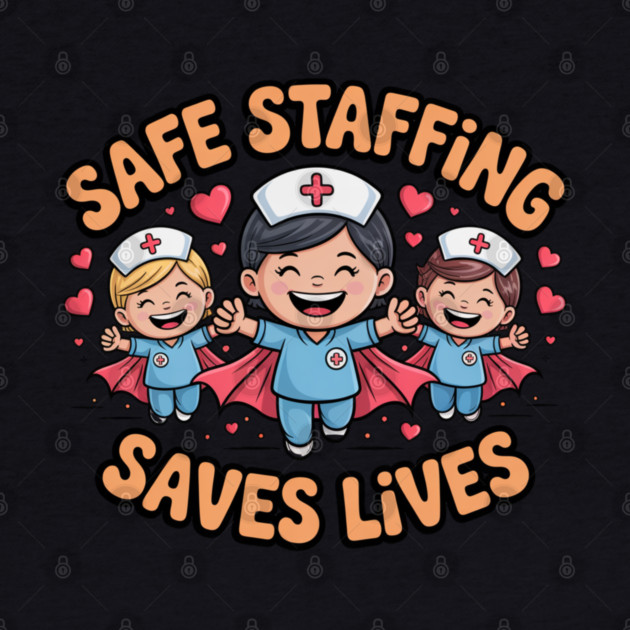 Nurse Quote – Safe Staffing Saves Lives – Patient Safety Support by  Shift Happens: Gear for the Ones Who Keep It Moving