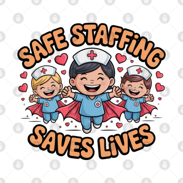 Nurse Quote – Safe Staffing Saves Lives – Patient Safety Support by  Shift Happens: Gear for the Ones Who Keep It Moving