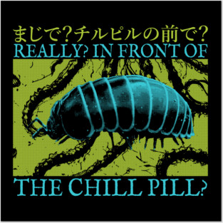 In front of the Chill Pill Posters and Art