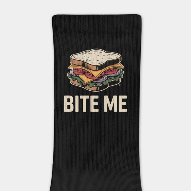 Bite Me Sandwich – Retro Foodie Sass by Cosmo Gazoo
