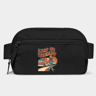 Keep On Truckin’ – Funny Retro Trucker Life Design Bag